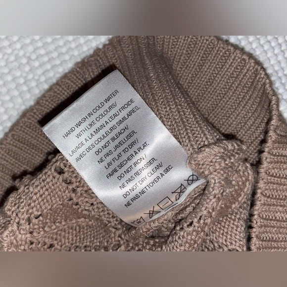 Women’s EMPROVED knitted organic cotton V Neck sweater size medium - Picture 8 of 12